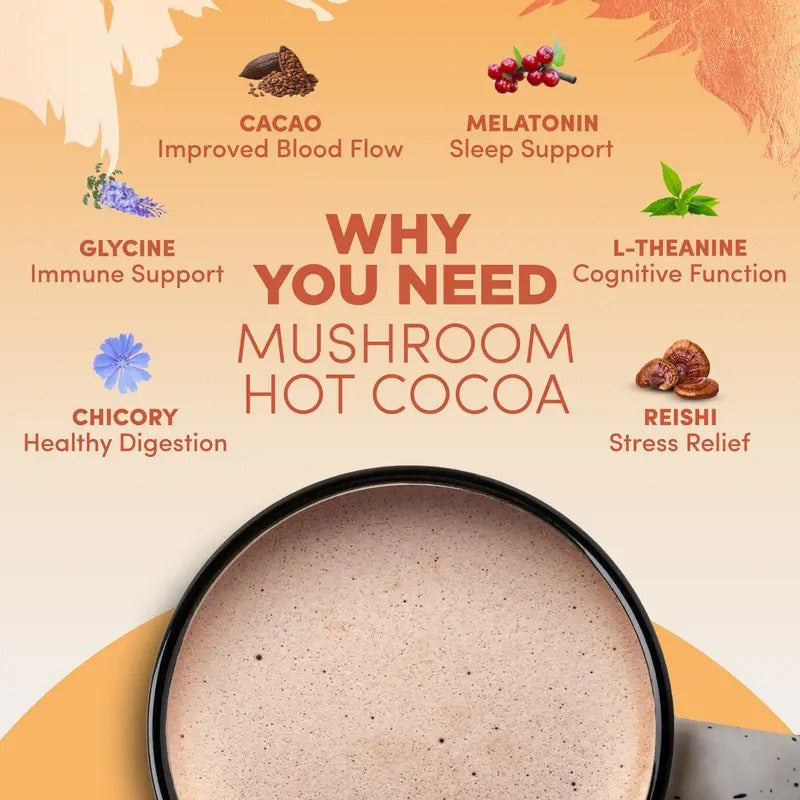 RYZE Day + Night Bundle – Mushroom Coffee & Hot Cocoa, 50 Servings