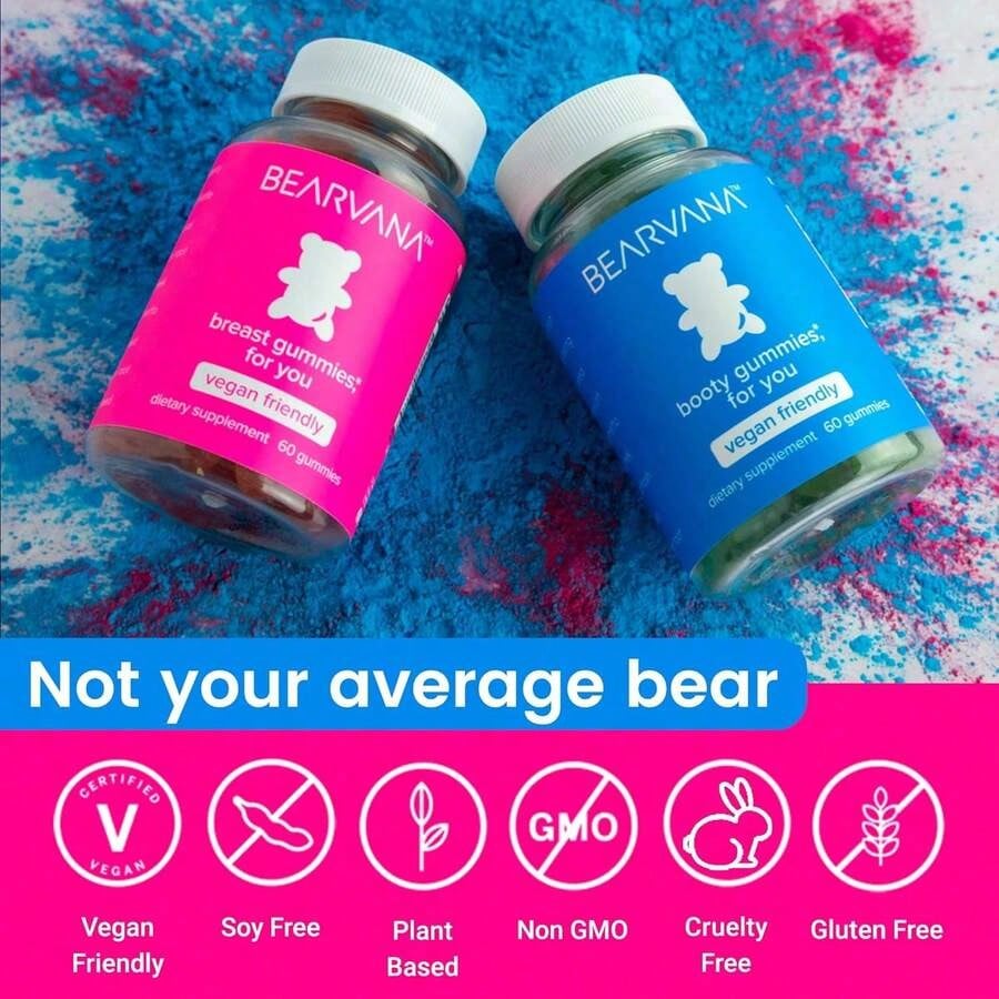 BEARVANA Berry Gummies for Women – Herbal Multivitamin, 2-Pack