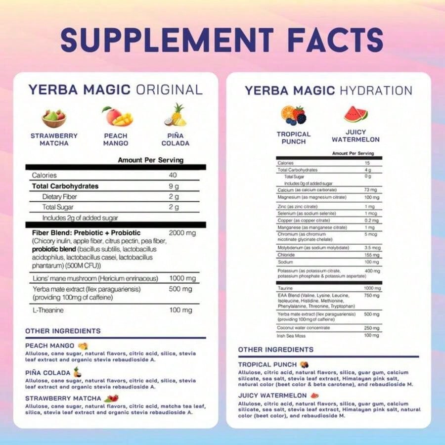 | Yerba Mate Instant Tea Powder | 20, 24, Or 30 Servings | Multiple Flavors Available